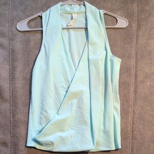 Light Teal Lululemon Wrap Top